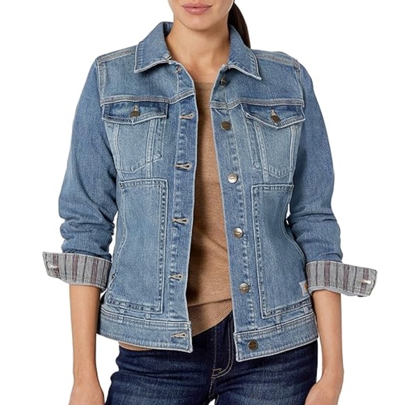 CARHARTT - Rugged Flex Benson Button Front Stretch Blue Denim Jacket - 3x 24/26 - Picture 1 of 12